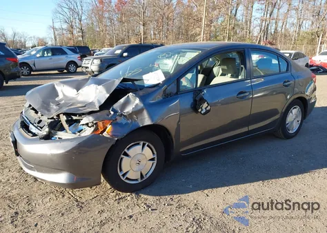 2012 Honda Civic Hf from USA, damaged, VIN 2HGFB2F66CH548159